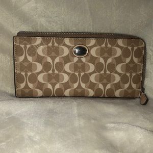 COACH PEYTON SIGNATURE SLIM ZIP (COACH F49964)